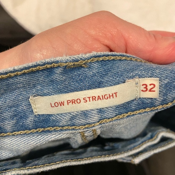 Levi's Blue Straight Leg Jeans - Picture 3 of 3